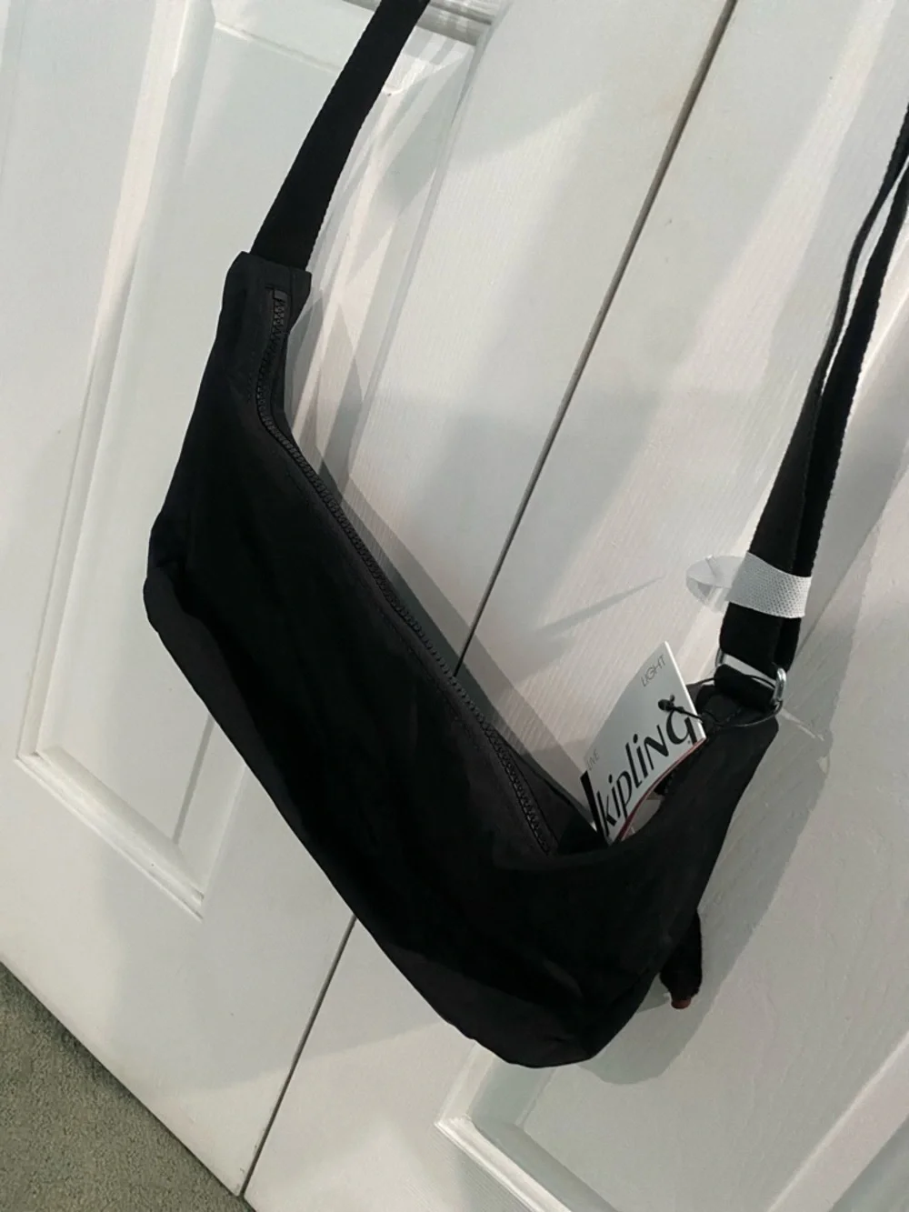 Kipling “Jericho” Black Nylon Messenger Shoulder Bag - Picture 7 of 7